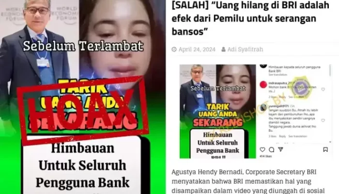 BRI Pastikan Video Viral Uang Hilang untuk Serangan Bansos Adalah Hoax