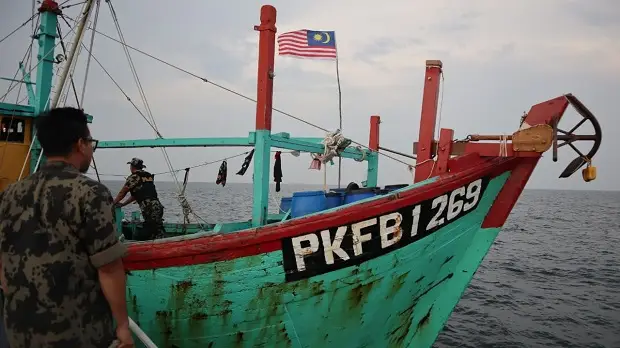 KKP Amankan Kapal Ikan Luar Negeri Tanah Melayu pada Selat Malaka