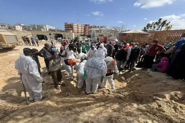 Lagi, Mayat 73 Warga Palestina Ditemukan pada Kuburan Massal Rumah Sakit Nasser, Total 283 Jasad