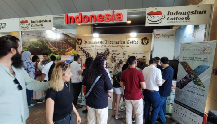 Beragam biji kopi Nusantara disuguhkan di pameran pada Turki